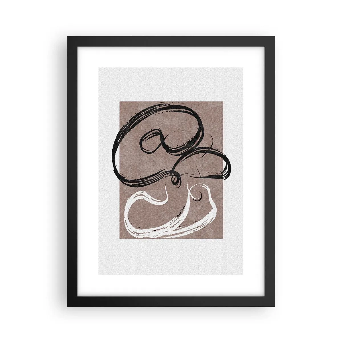 Plakat i sort ramme - Komposition - en søgen efter fuldstændighed - 30x40 cm