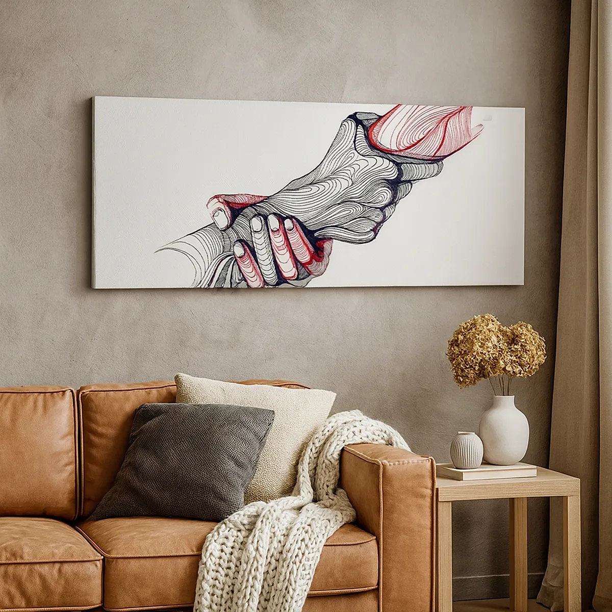 Lærredstryk - Billede på lærred - Du er i gode hænder - 30x30 cm