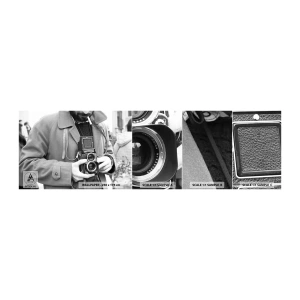 Prøve Fototapet Selvklæbende Deluxe Sticker - I retro stil - Kamera, Årgang, Kamera - 100x30 cm