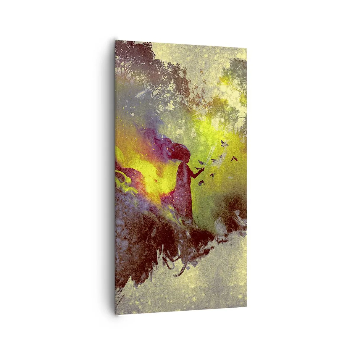 Lærredstryk - Billede på lærred - Moder Natur - 65x120 cm