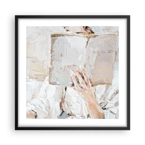 Plakat i sort ramme - I en anden verden - 50x50 cm