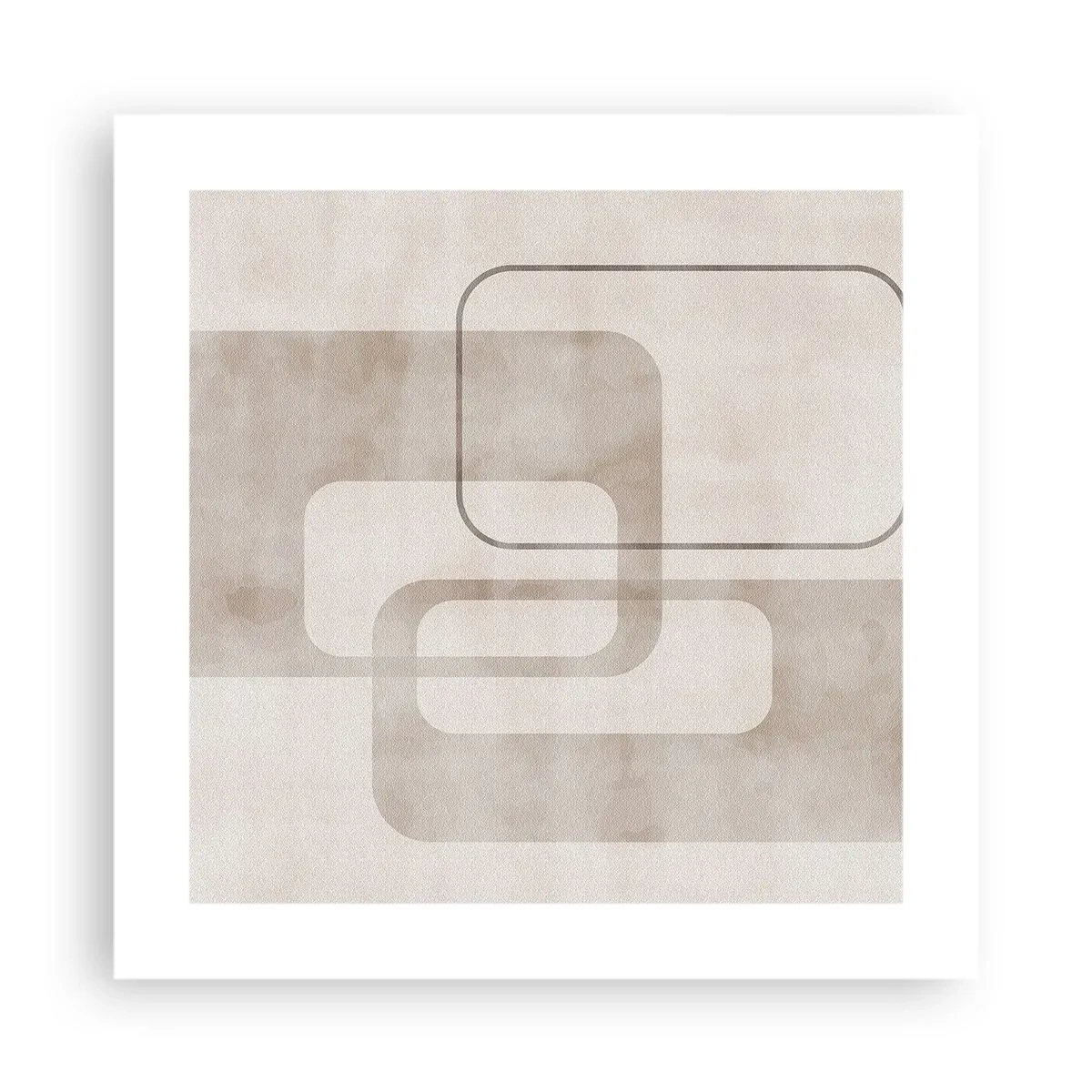 Plakat - Geometrisk fuga - 40x40 cm