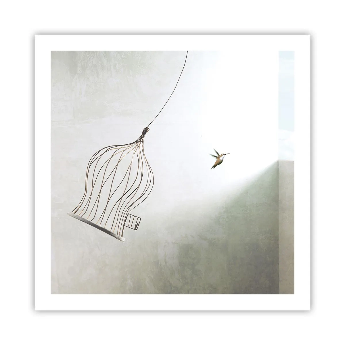 Plakat - I sit elementet - 60x60 cm