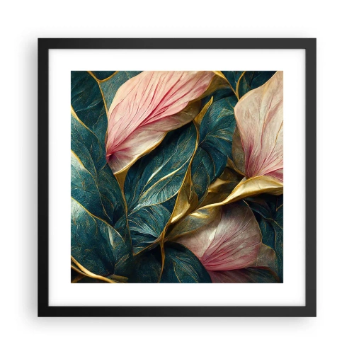 Plakat i sort ramme - Naturlig elegance og stil - 40x40 cm