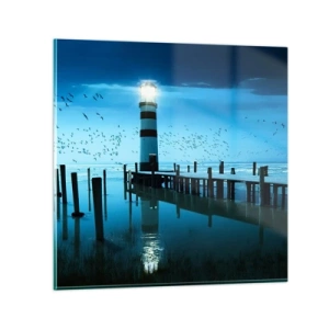 Billede på glas - Og du er ikke bange for mørket - 70x70 cm