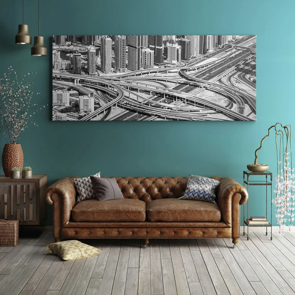 Lærredstryk - Billede på lærred - Dubai - den umulige by - 120x50 cm