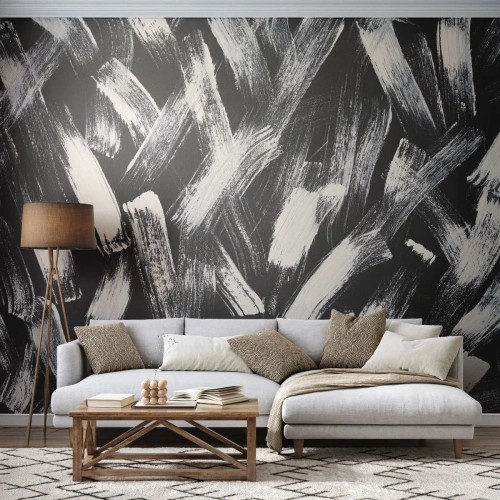 Fototapet Premium Sand - Abstraktion i den industrielle ånd - Stykke, Moderne, Børstning - 350x256 cm