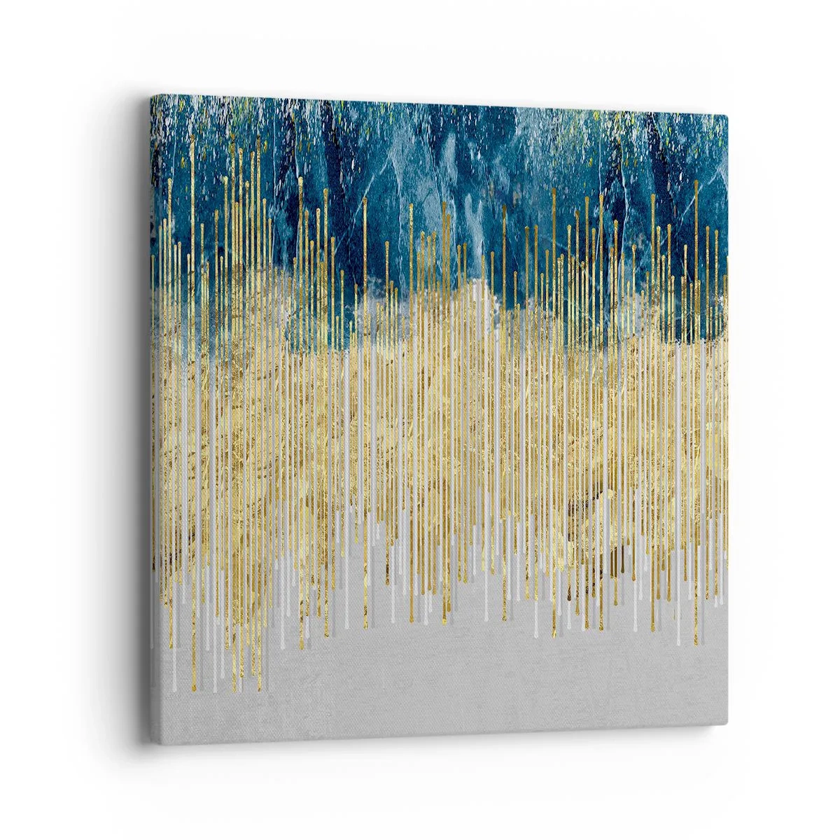 Lærredstryk - Billede på lærred - Forgyldt grænse - 40x40 cm
