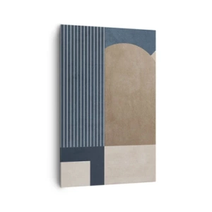 Lærredstryk - Billede på lærred - En komposition af enkelhed og rundhed - 80x120 cm