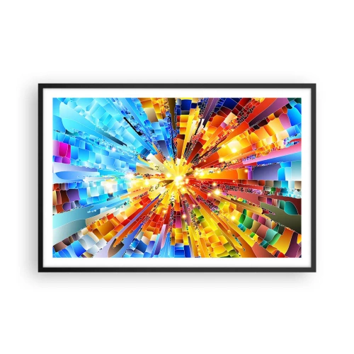 Plakat i sort ramme - In medias res - 91x61 cm
