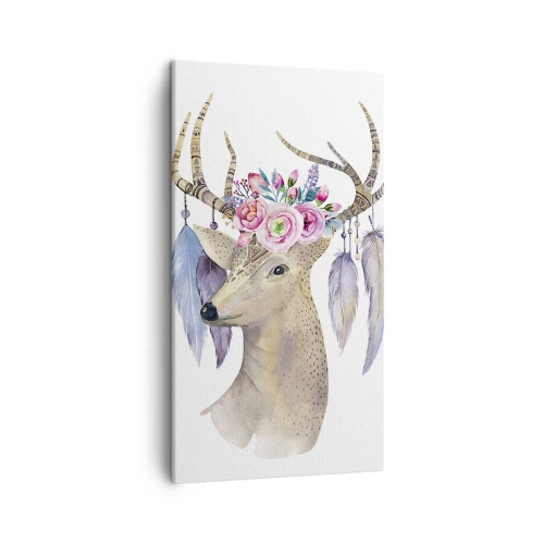 Lærredstryk - Billede på lærred - Sjælsguide - blid, uskyldig - 45x80 cm