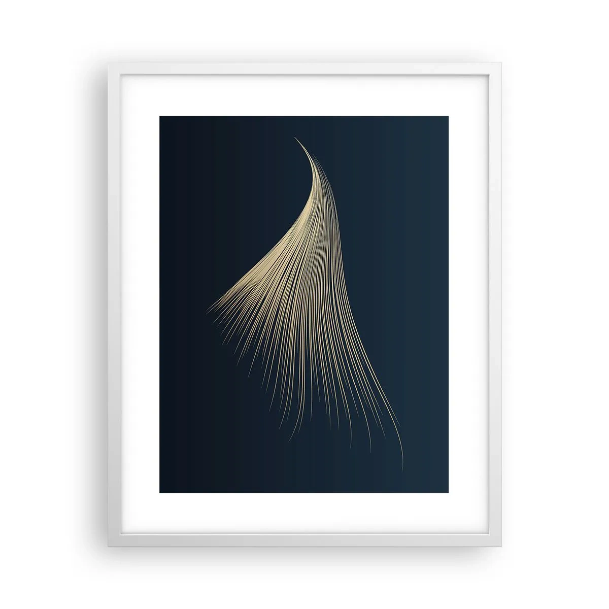 Plakat i hvid ramme - Som en engels hår - 40x50 cm