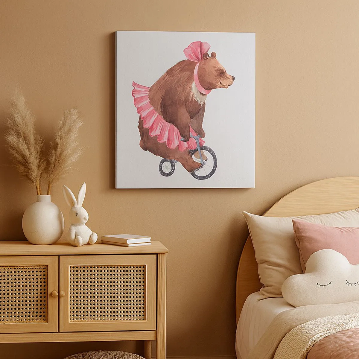 Lærredstryk - Billede på lærred - Sikke et cirkus! - 30x30 cm