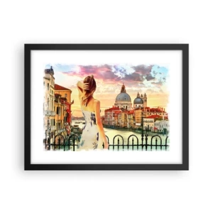 Plakat i sort ramme - Når det drejer sig om eventyr, er det kun i ... - 40x30 cm