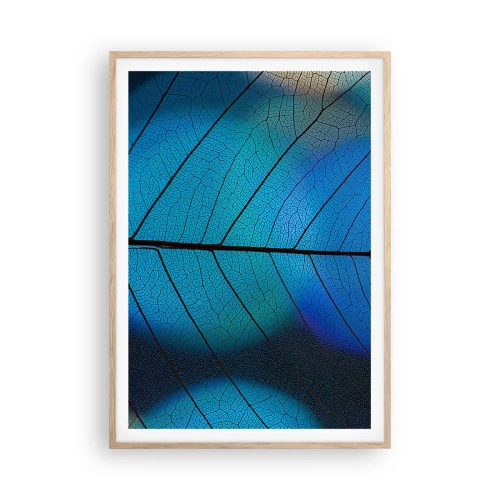 Plakat i ramme af lyst egetræ - Indviklet konstruktion - 70x100 cm