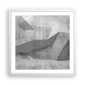 Plakat i hvid ramme - En ægte udfordring - 50x50 cm