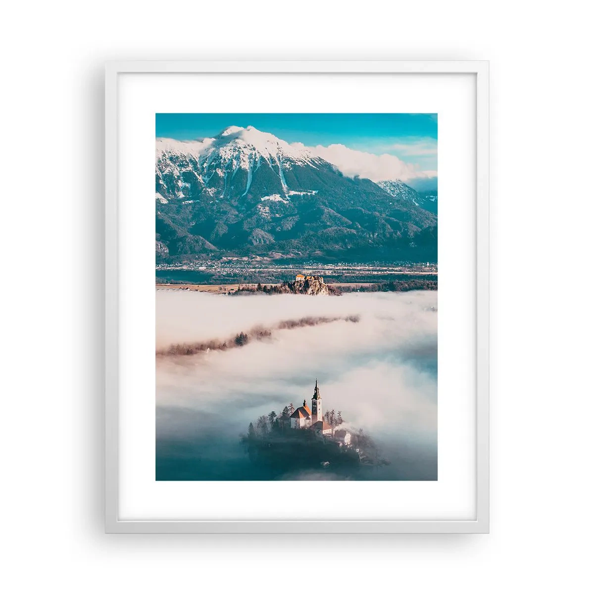 Plakat i hvid ramme - Begyndelsen på et eventyr - 40x50 cm