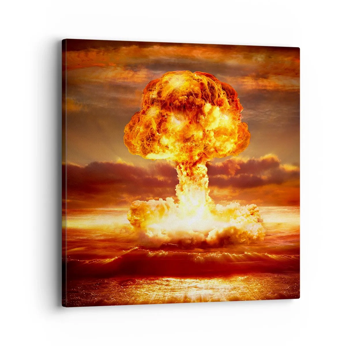 Lærredstryk - Billede på lærred - Og enden vil komme - 40x40 cm