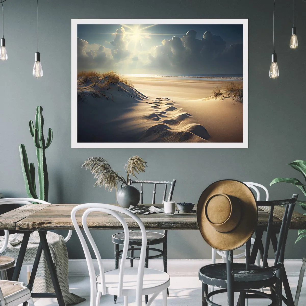 Plakat - Beroligende landskab - 91x61 cm