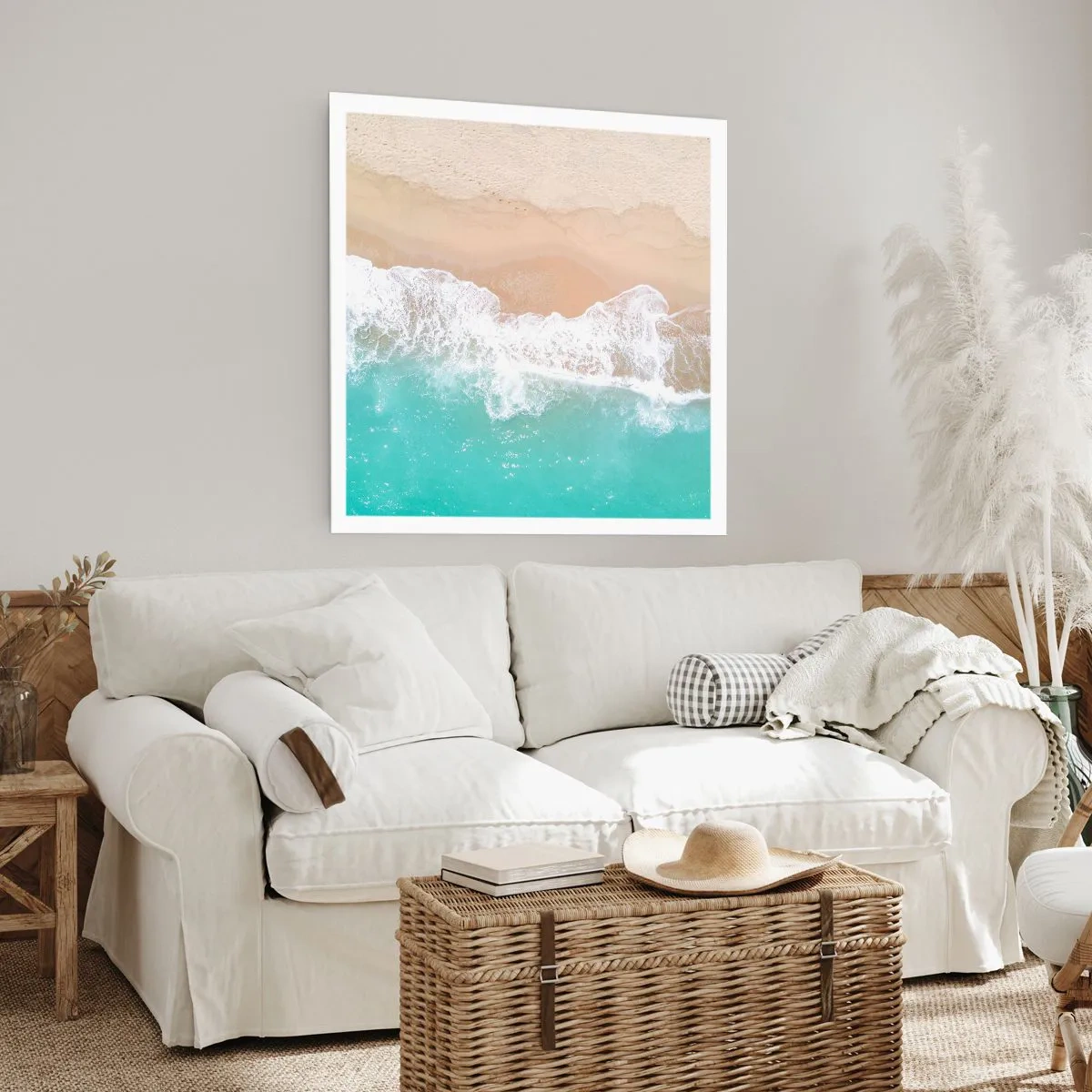 Plakat - Kærlig berøring - 50x50 cm