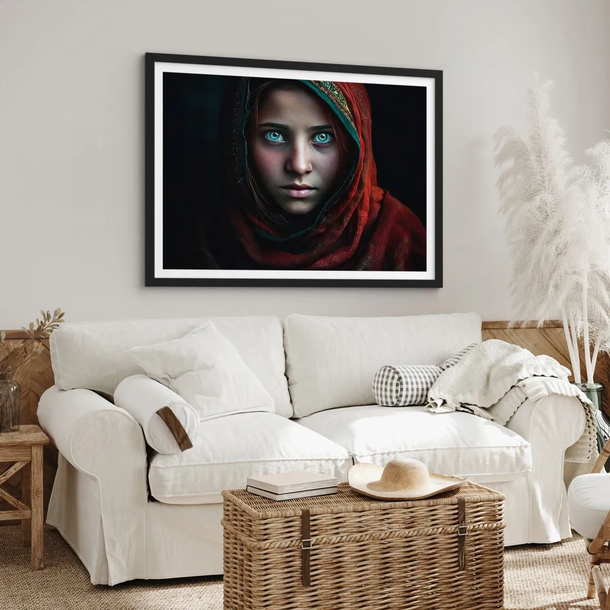 Plakat i sort ramme - Østens prinsesse - 40x30 cm