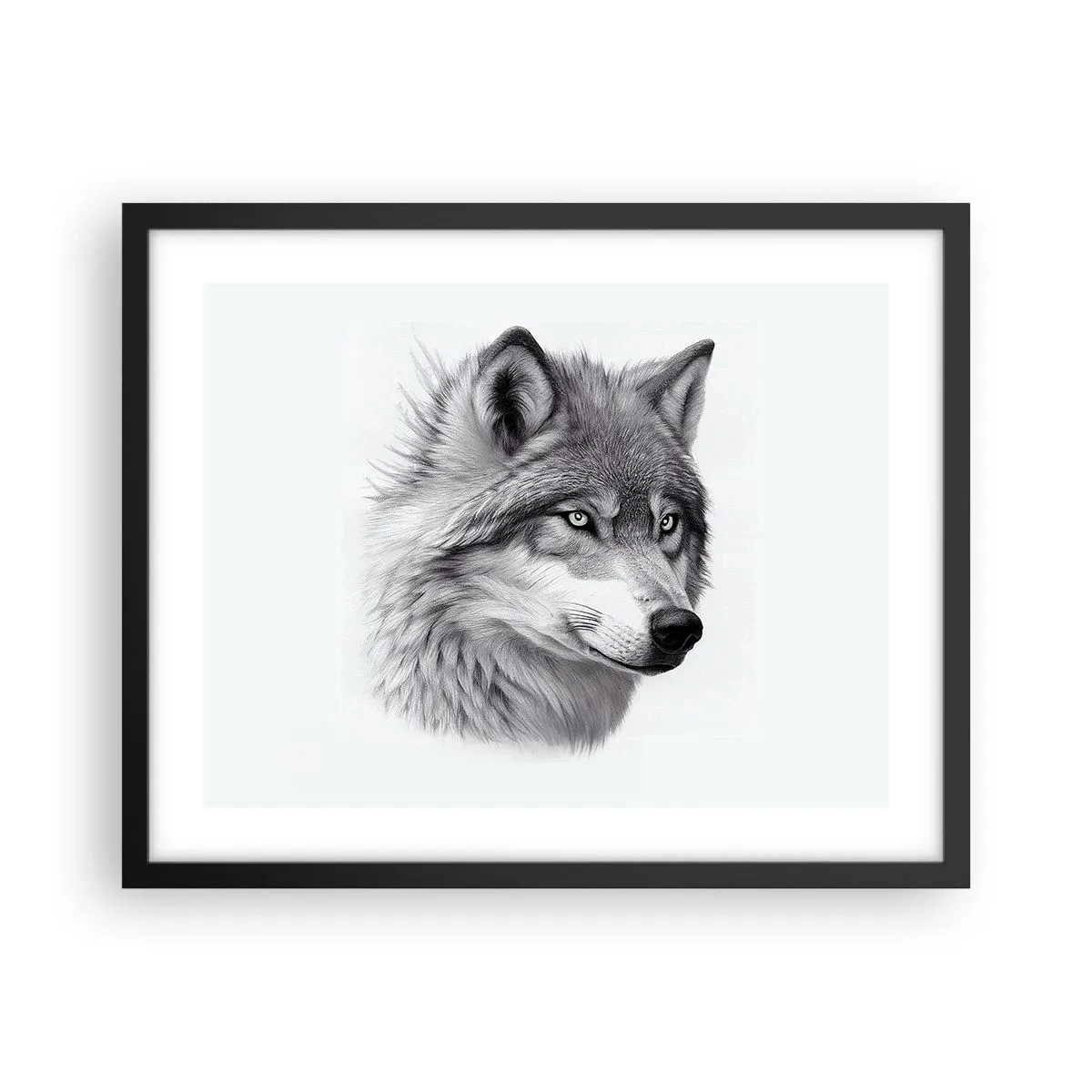 Plakat i sort ramme - Alpha - uden tvivl - 50x40 cm