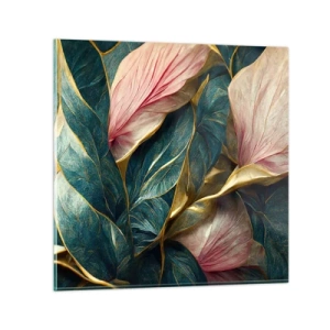 Billede på glas - Naturlig elegance og stil - 30x30 cm