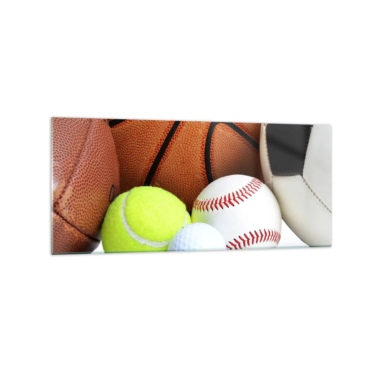 Billede på glas - Forbindelse med bolden! - 120x50 cm