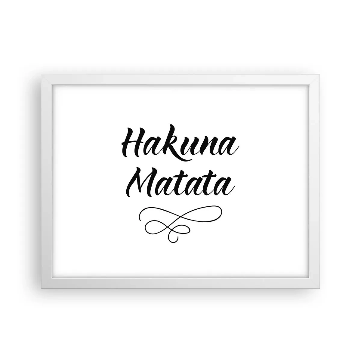 Plakat i hvid ramme - Bedste råd - 40x30 cm