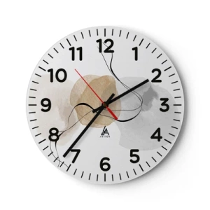 Vægur, Uret - Perler i luften - 30x30 cm