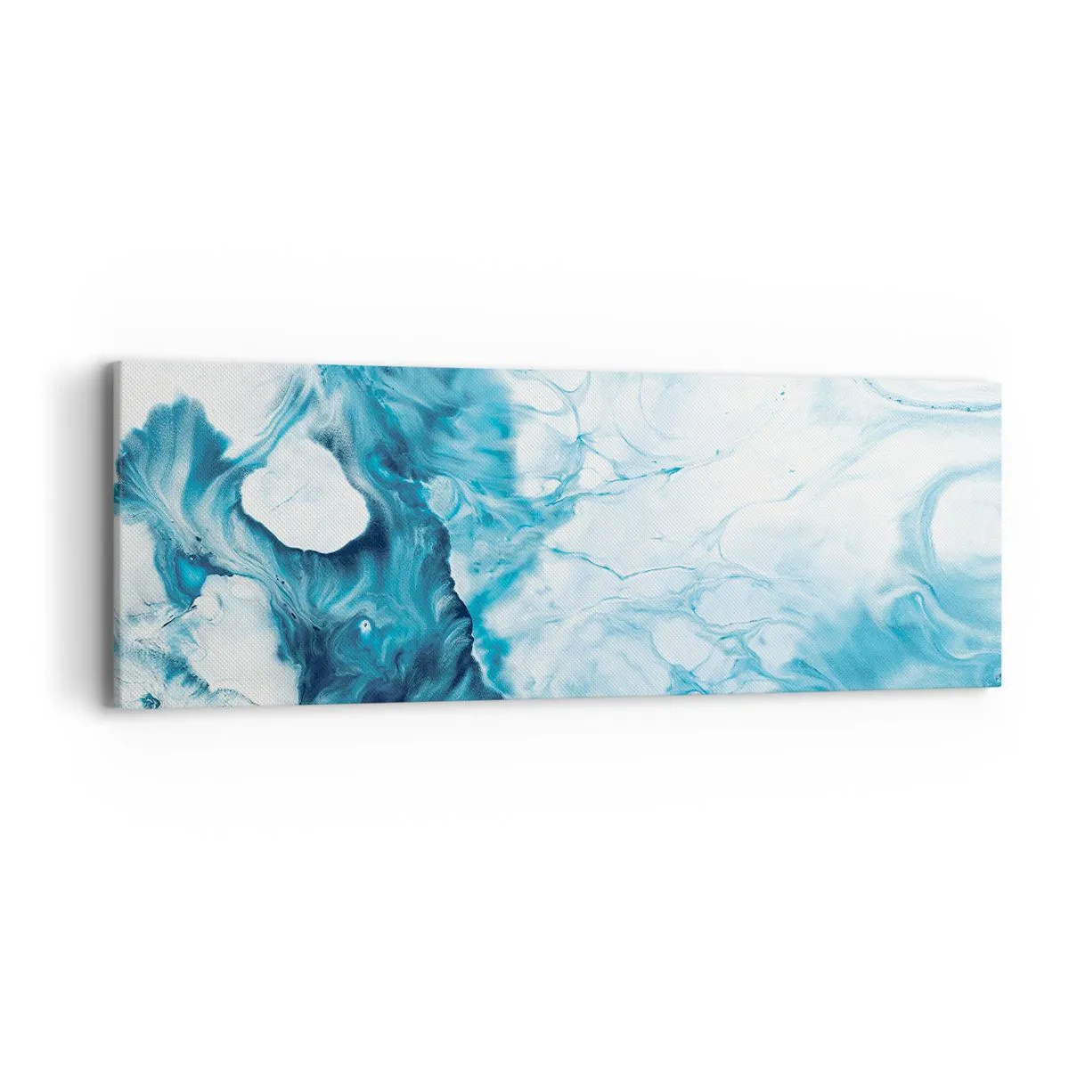 Lærredstryk - Billede på lærred - Blå koncert - 90x30 cm