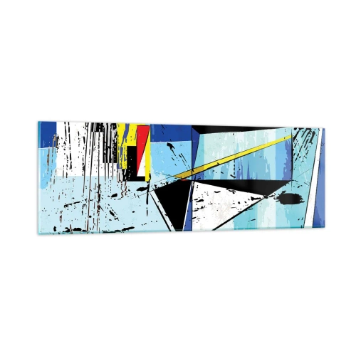 Billede på glas - At se verden fra en ny vinkel... - 90x30 cm