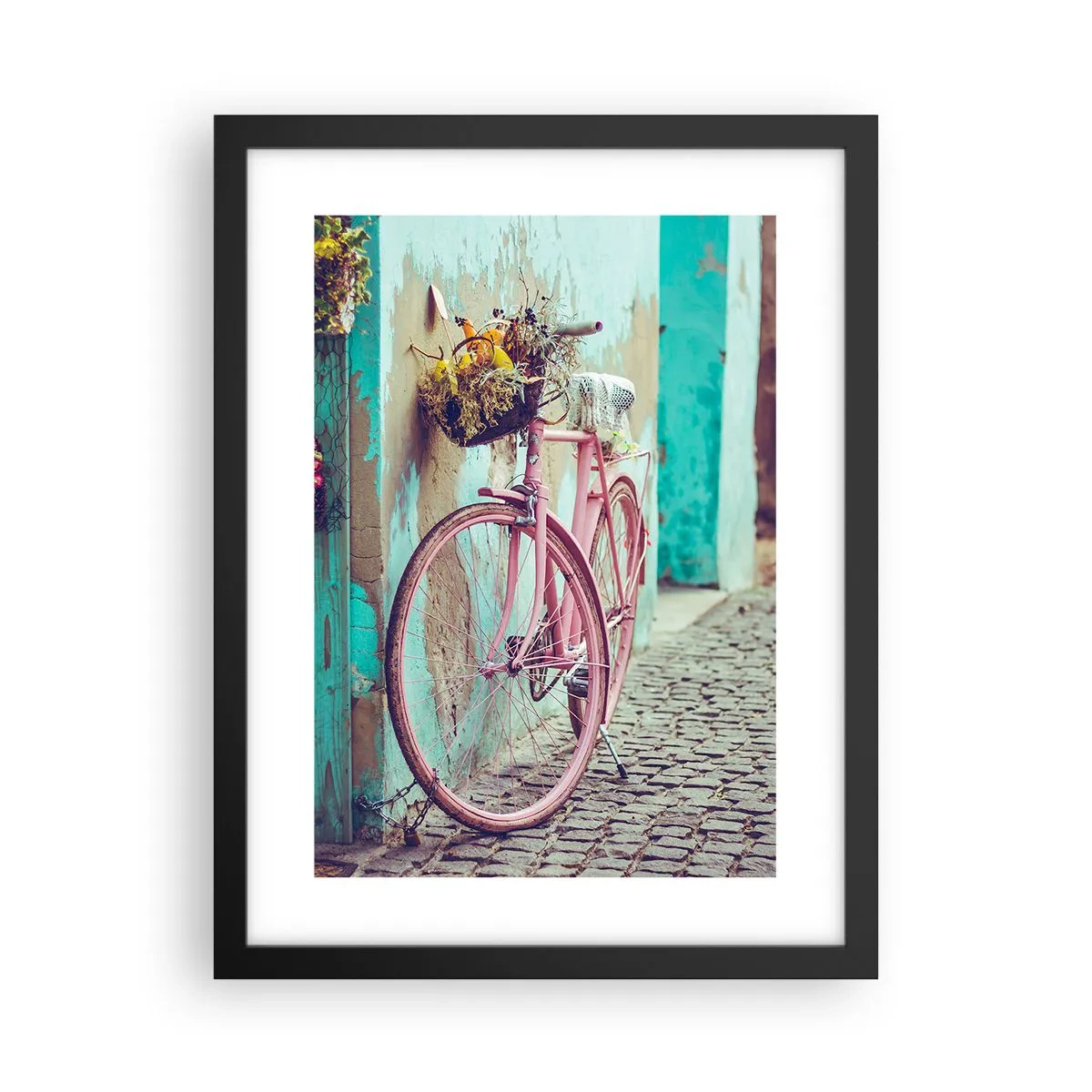 Plakat i sort ramme - Jeg vender tilbage om lidt - 30x40 cm