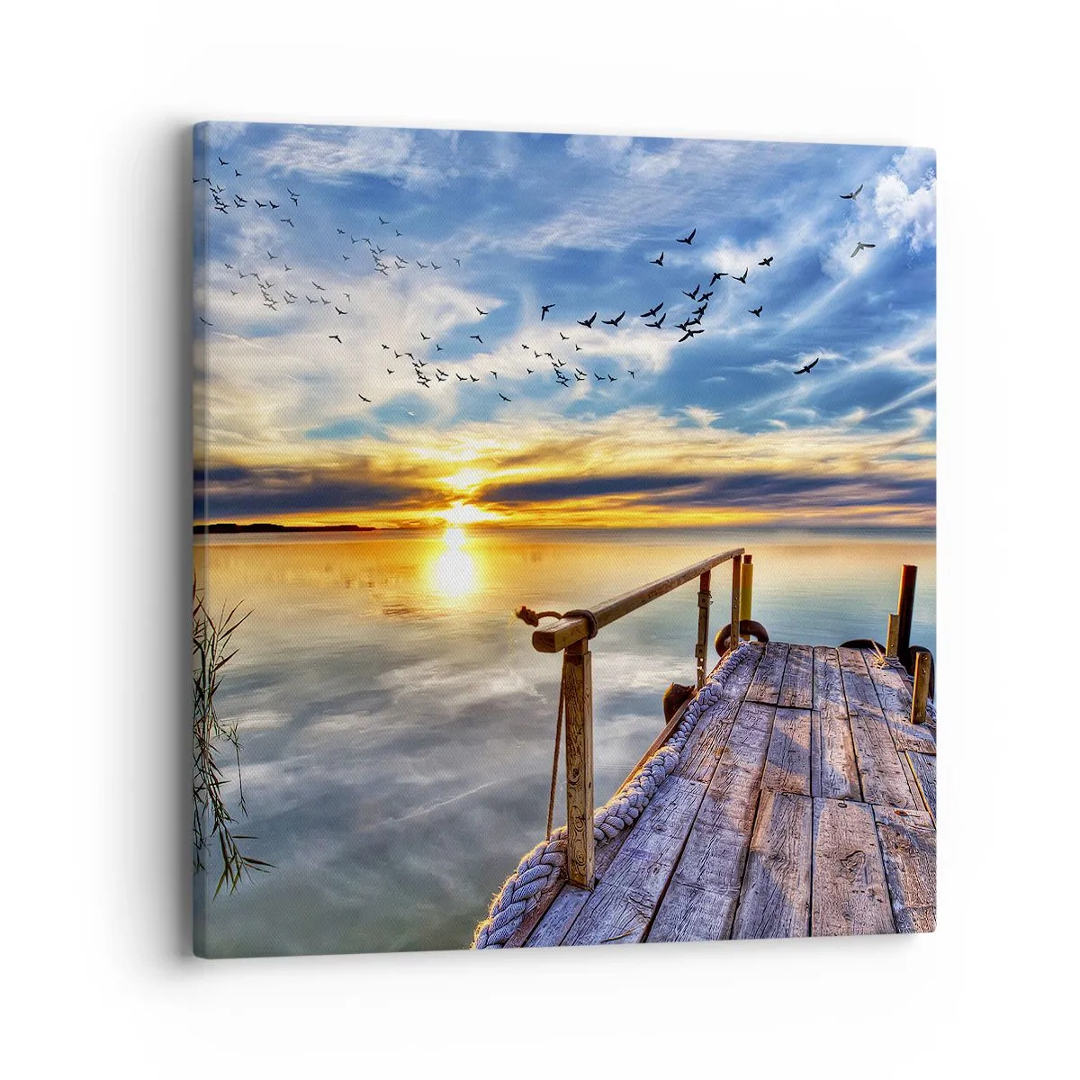 Lærredstryk - Billede på lærred - Vinden går til ro - 40x40 cm