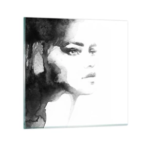 Billede på glas - Lavet af mystik og tåge - 40x40 cm