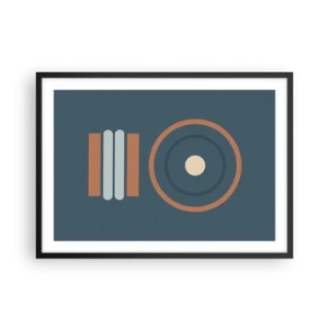 Plakat i sort ramme - Essensen af tingene - 70x50 cm