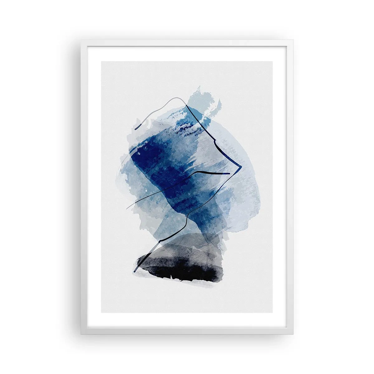 Plakat i hvid ramme - Isbjerg - 50x70 cm