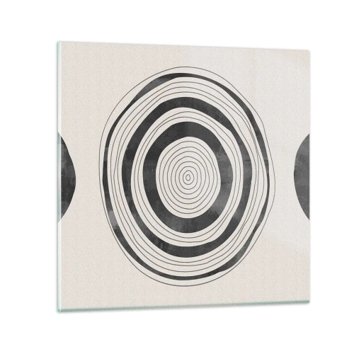 Billede på glas - Det vigtige er det, der er imellem - 50x50 cm