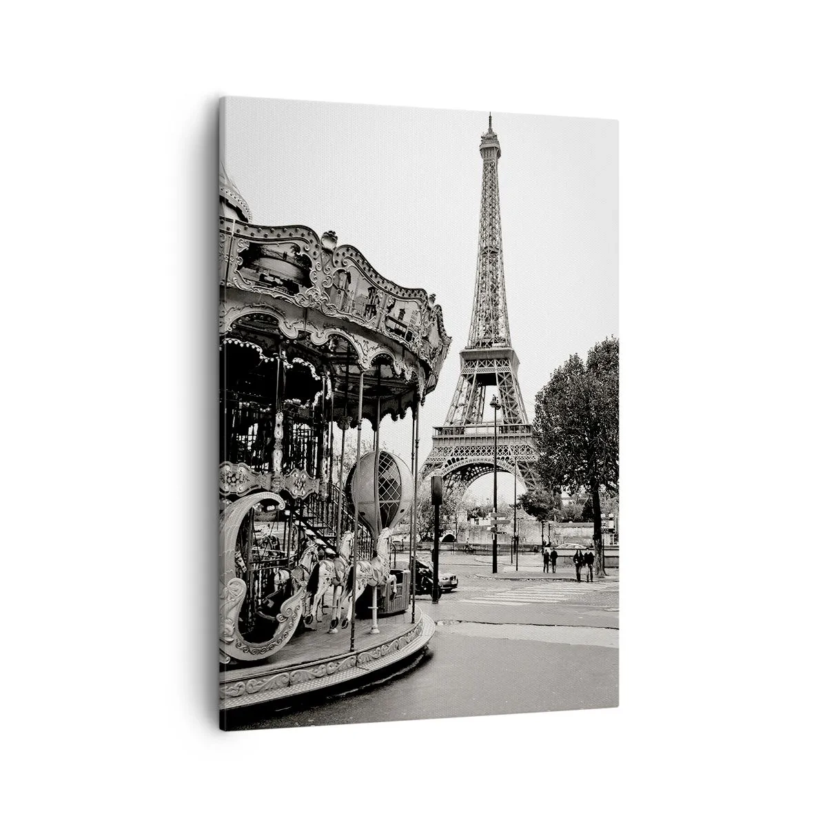 Lærredstryk - Billede på lærred - Når der gælder sjov, er det kun i Paris - 50x70 cm