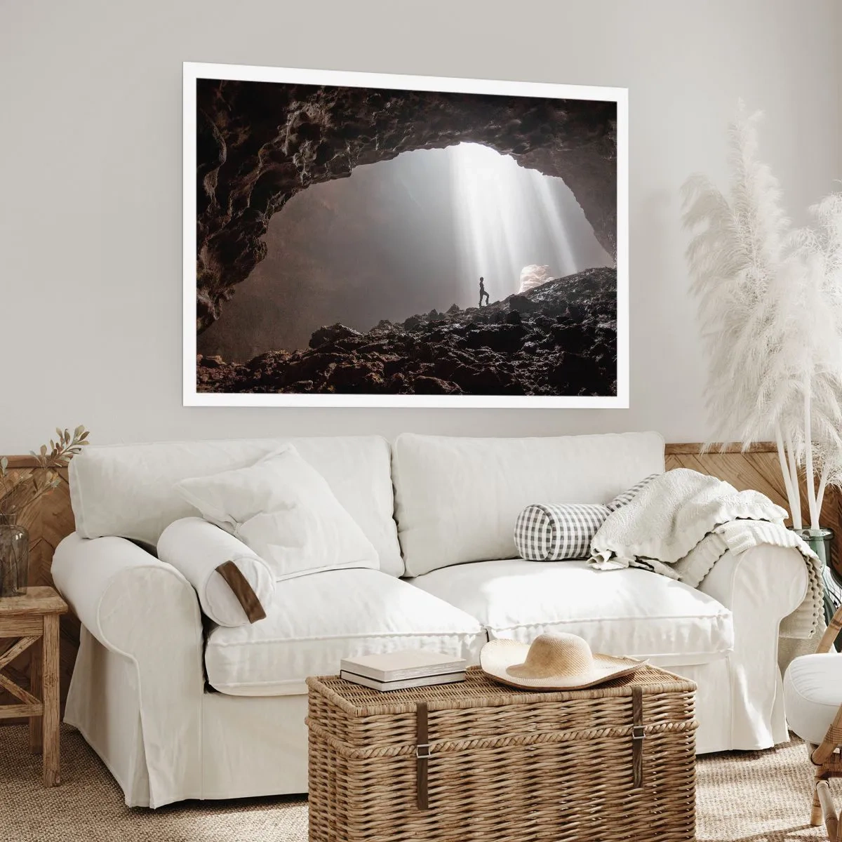 Plakat - Lysende grotte - 91x61 cm