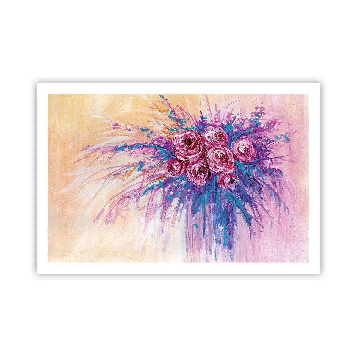 Plakat - Rose springvand - 91x61 cm