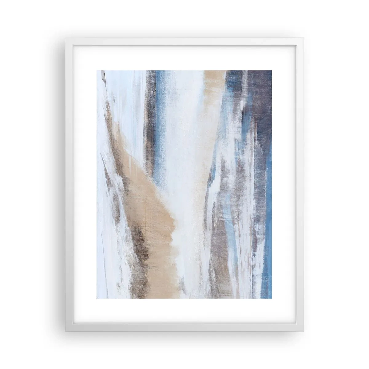 Plakat i hvid ramme - Vinterkomposition - 40x50 cm