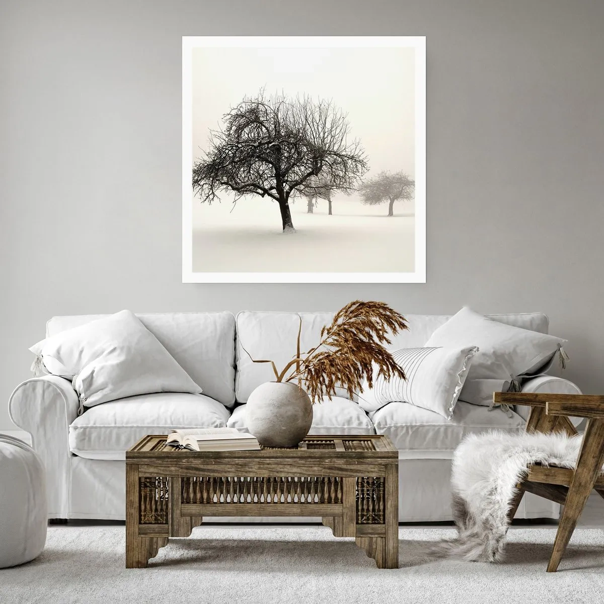 Plakat - Vintersøvn - 40x40 cm