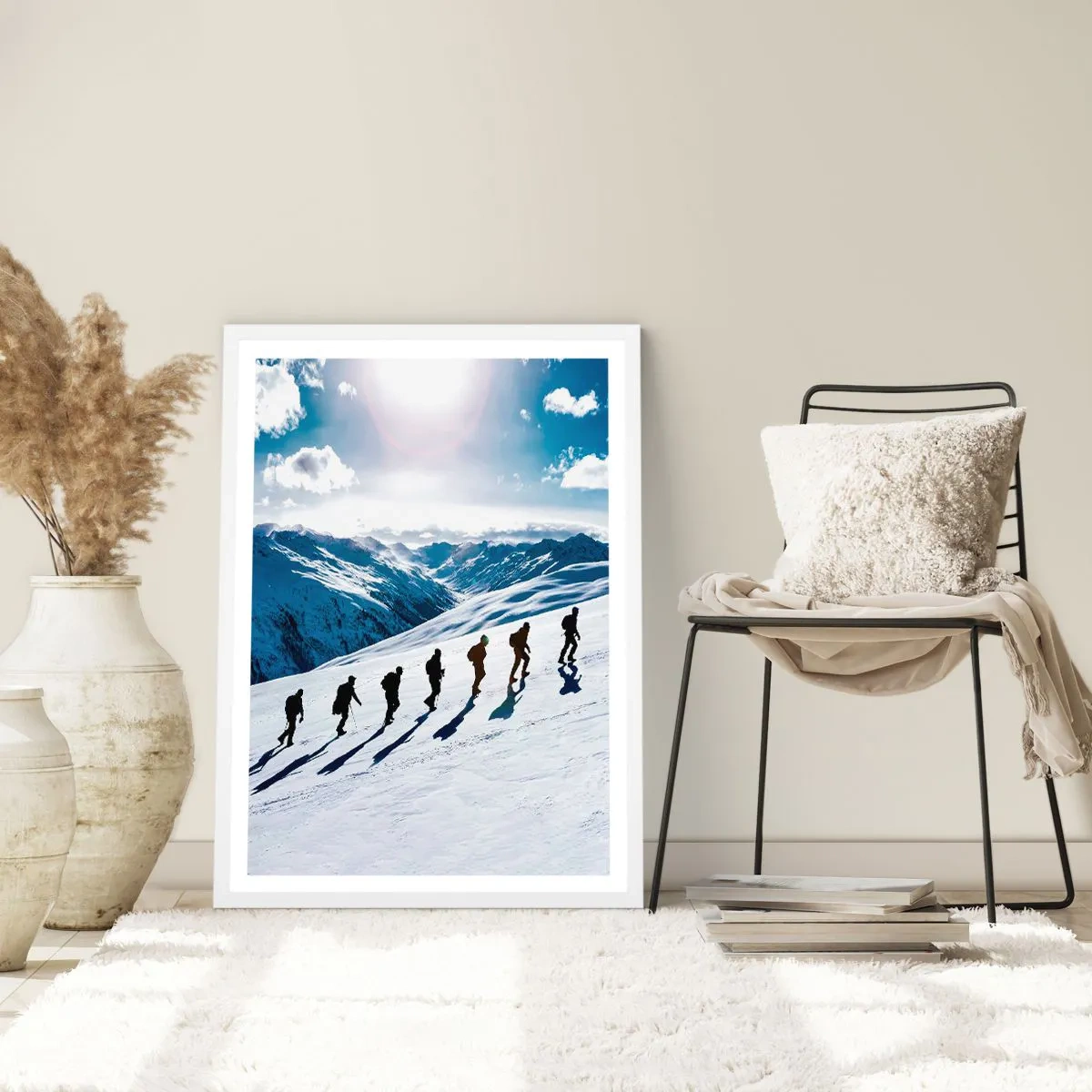 Plakat i hvid ramme - Det vindende hold - 61x91 cm