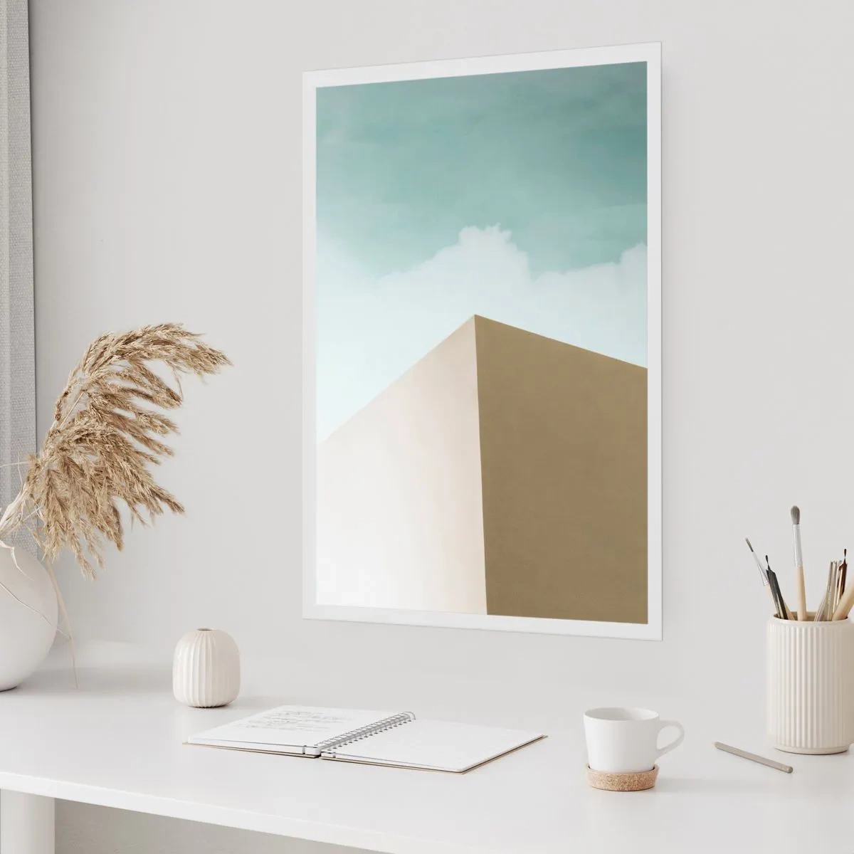 Plakat - Geometri af en solrig sommer - 61x91 cm