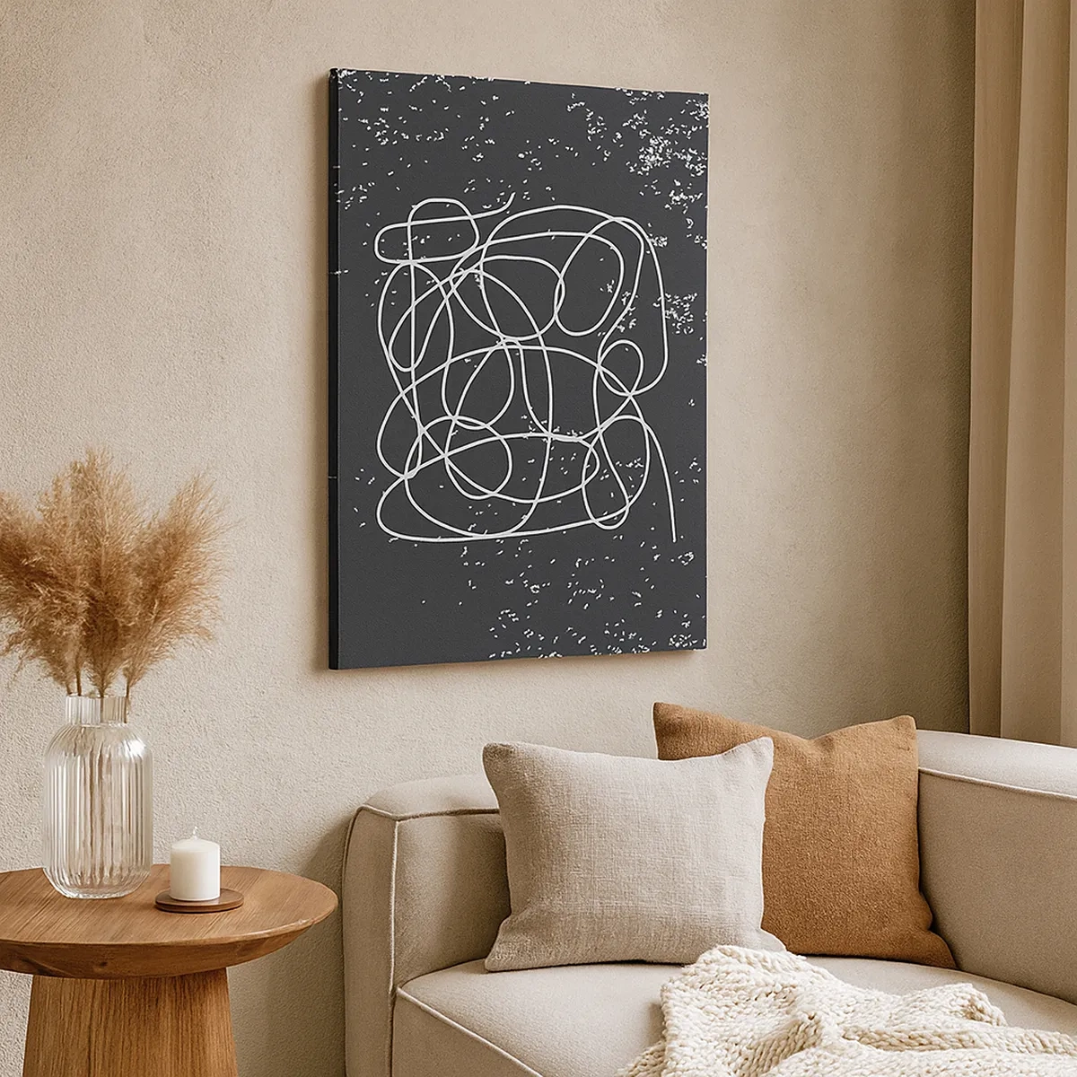 Lærredstryk - Billede på lærred - Vandrende tanker - 50x70 cm