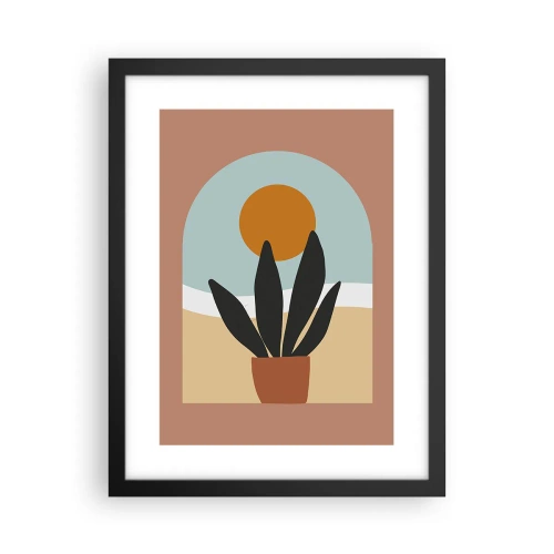 Plakat i sort ramme - Små glæder - 30x40 cm