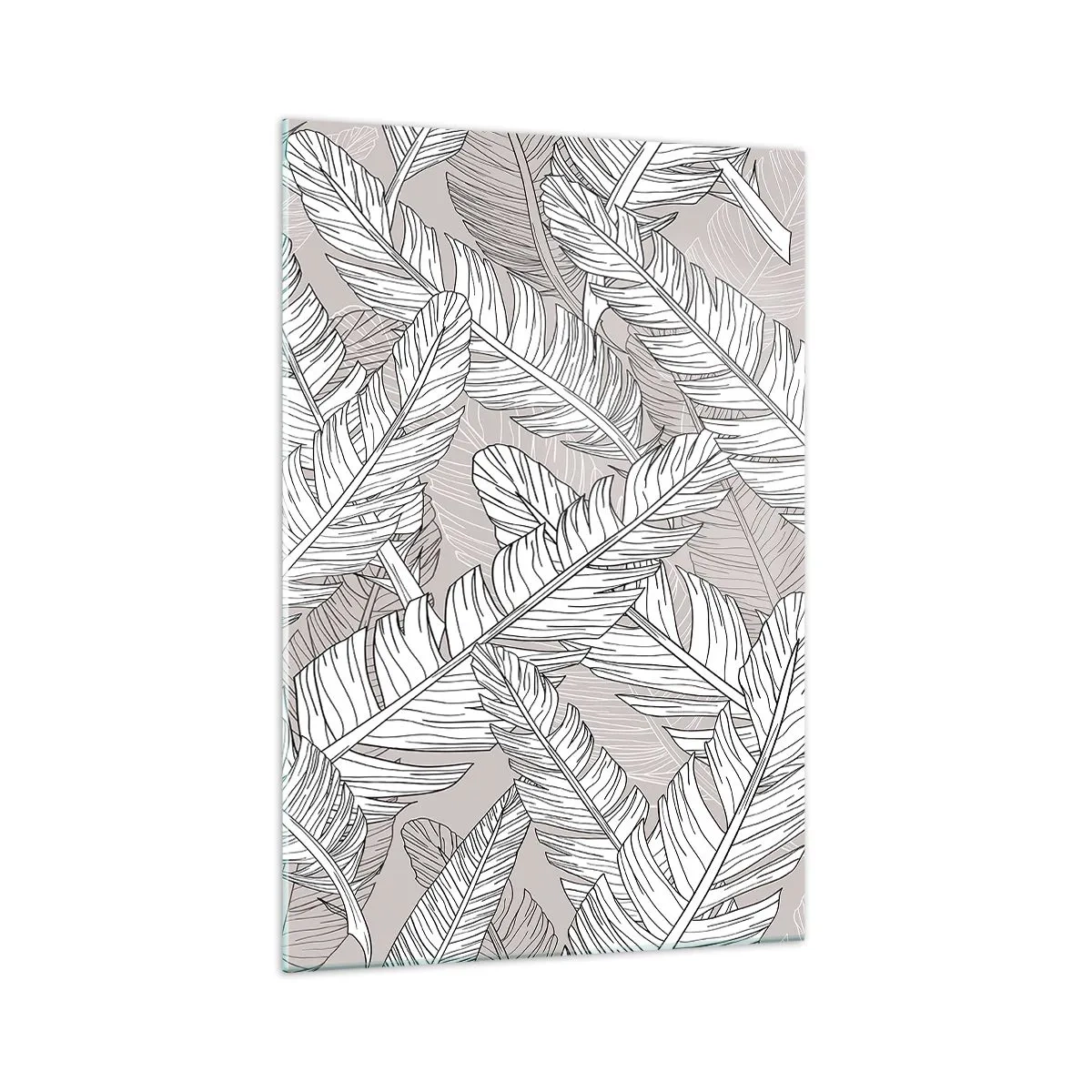 Billede på glas - Fjerlig uro - 70x100 cm