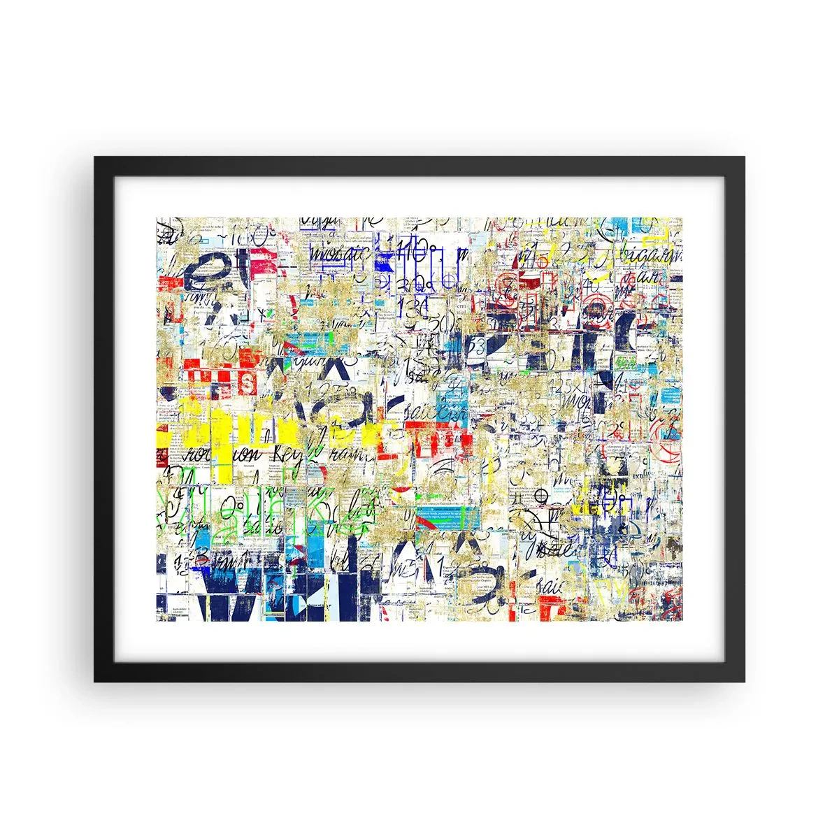 Plakat i sort ramme - Simpelthen en fryd for øjet - 50x40 cm