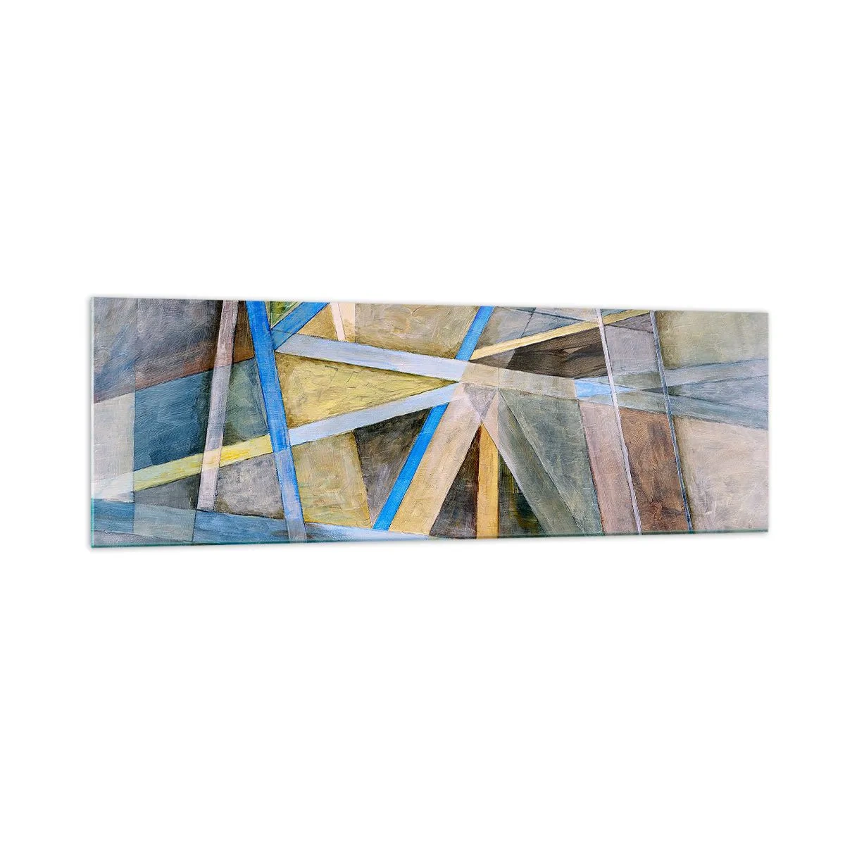 Billede på glas - Lige eller skråt? - 160x50 cm